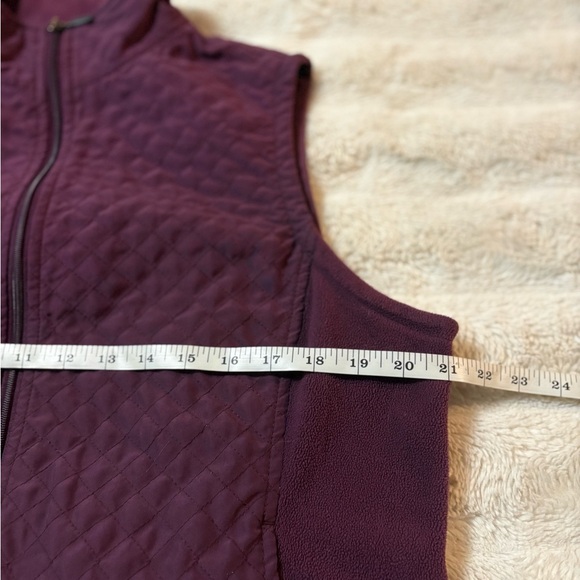 Columbia Women's Partial Fleece Lined Highneck Full Zipper Vest Large - Picture 3 of 6